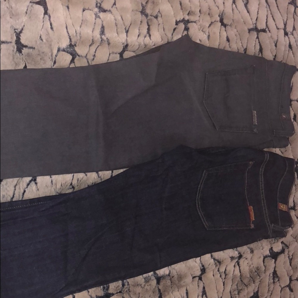 2 jeans blue jeans (Paxtyn) cut and grey (rhigby)